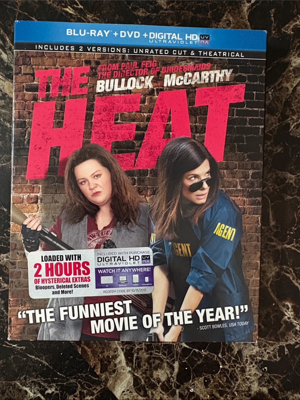 The Heat Blu-ray + DVD Combo Pack - Pink & Blue Cover